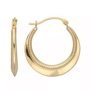 Everlasting Gold - 10k gold hoop earrings